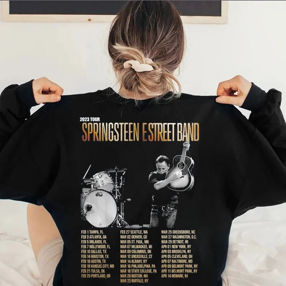 Bruce Springsteen & E Street Band First 2023 Rock Tour Double sided hoodie