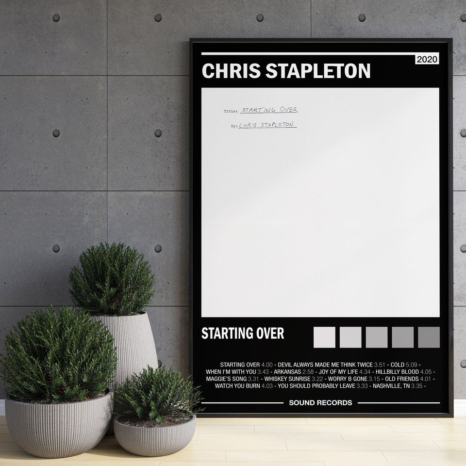 Chris Stapleton - Starting Over - Album Poster