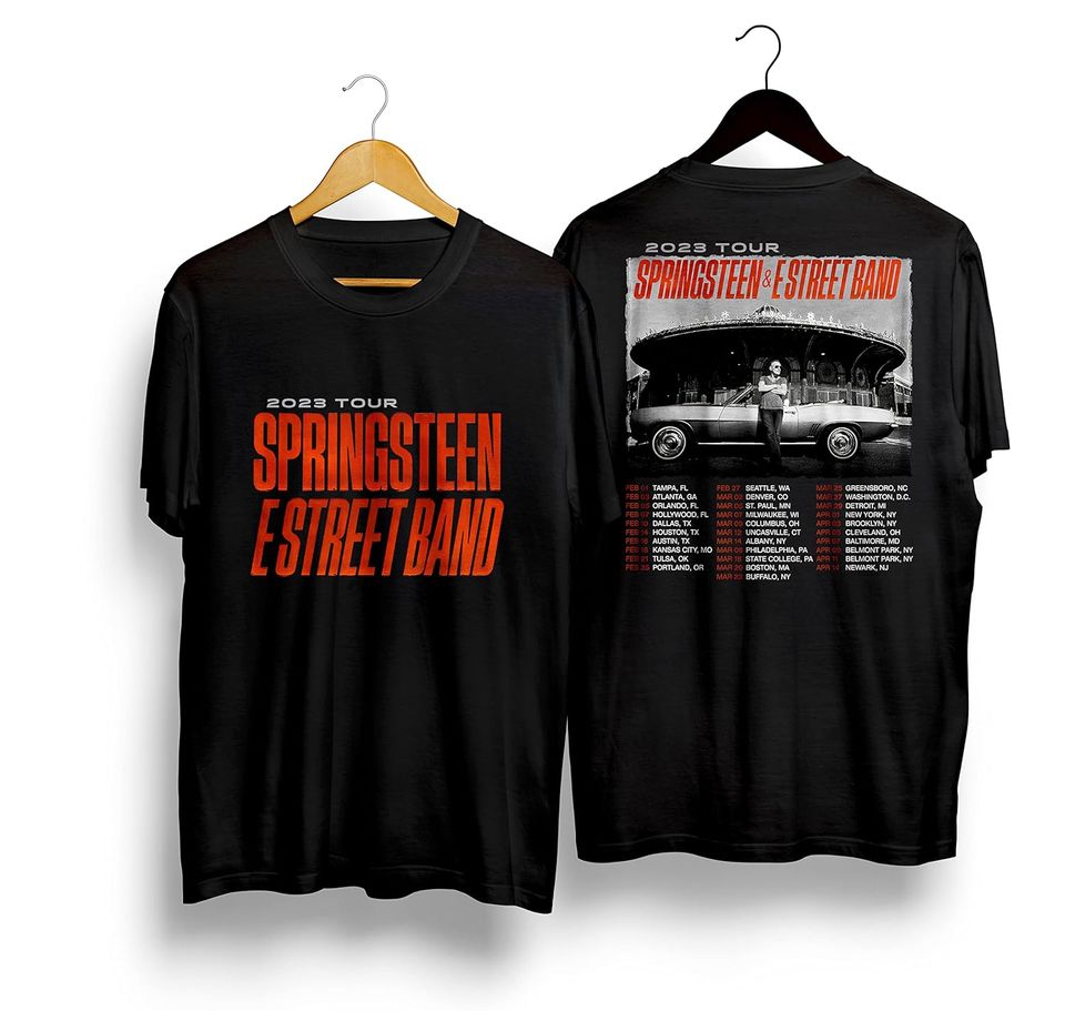 Bruce Springsteen Tour 2023 Unisex Hoodie, Vintage Bruce Springsteen E Street Band Hoodie