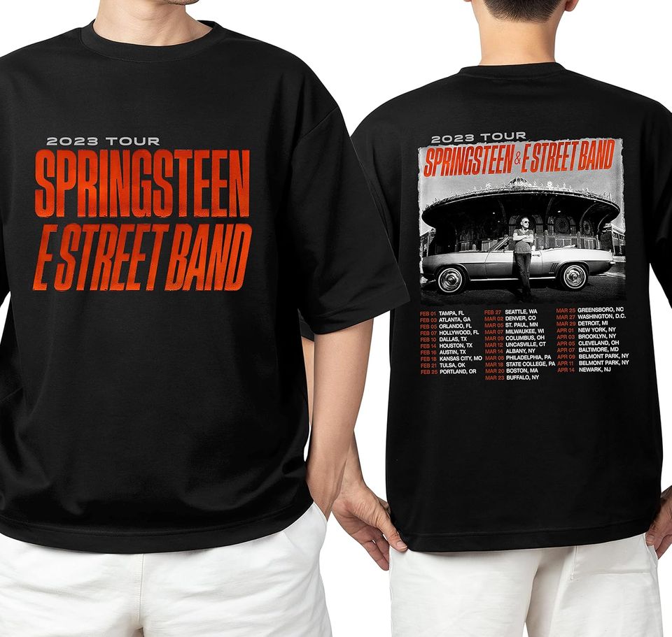 Bruce Springsteen Tour 2023 Unisex Hoodie, Vintage Bruce Springsteen E Street Band Hoodie