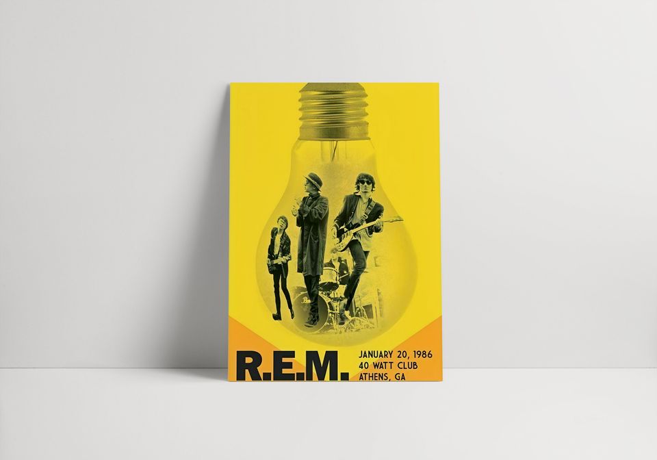 R.E.M 1986 Poster | Music Concert Poster