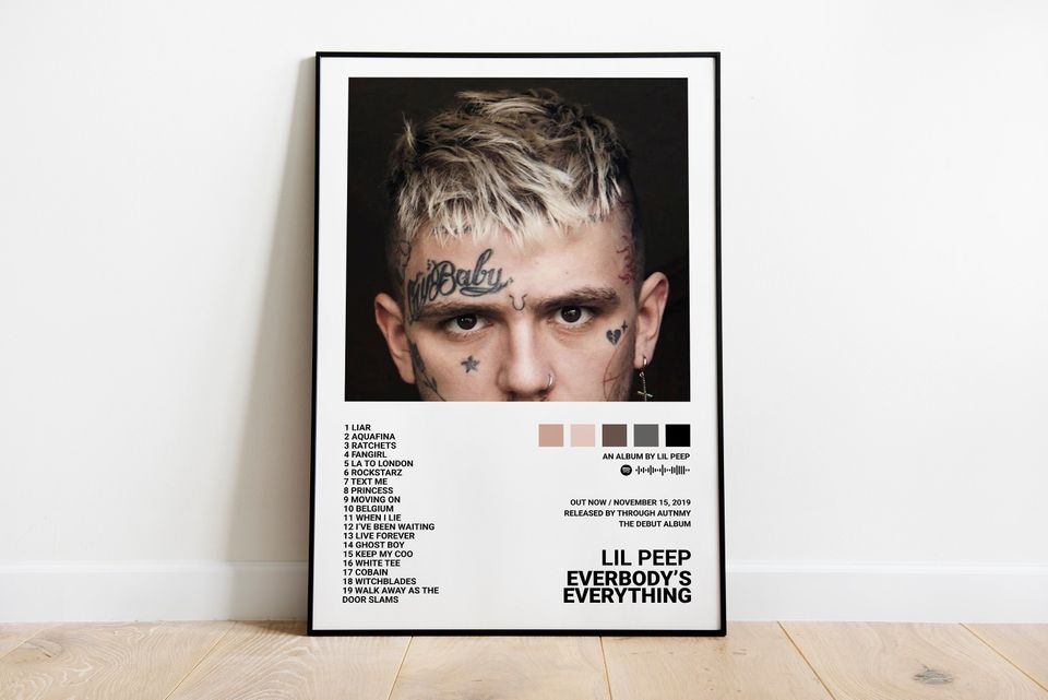 Lil Peep Poster / Everybody's Everything / Album Cover Poster