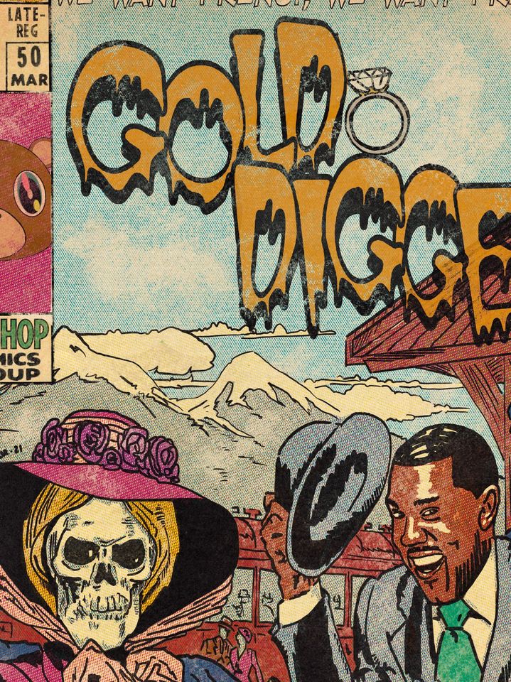 Kanye West - Gold Digger -  Hip Hop Premium Matte Vertical Posters