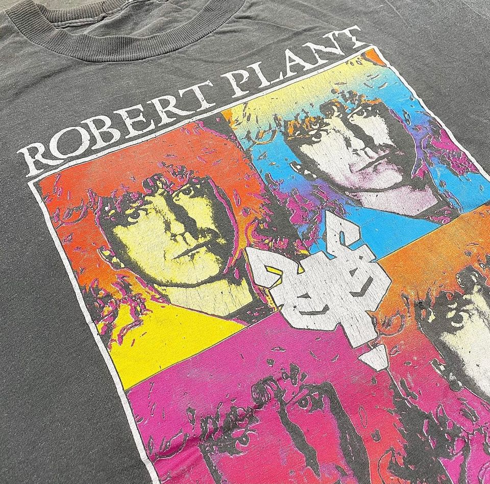 Vintage Robert Plant Tee Retro 1990s Manic