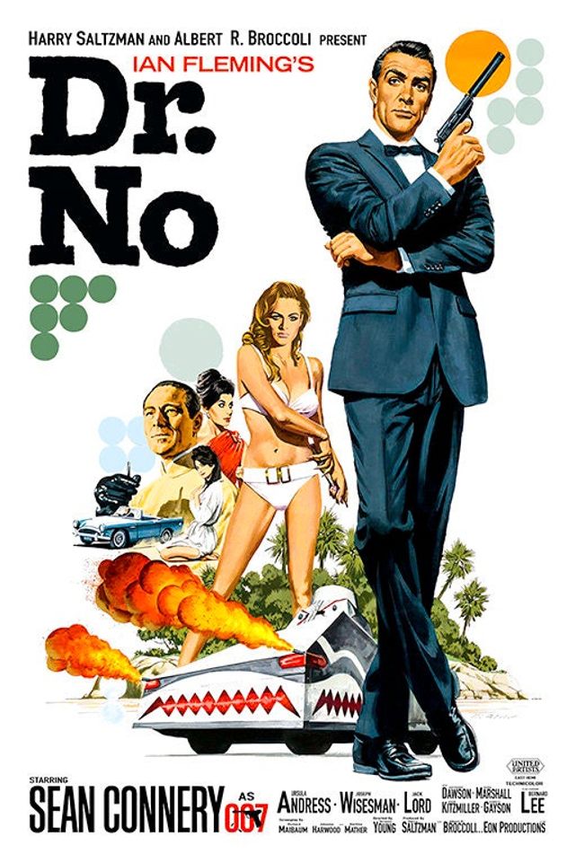 James Bond Dr No PM (1962) Movie Poster