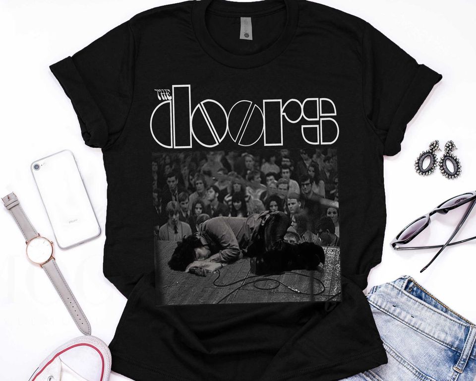 The Doors Jim Morrison Vintage Band Setup Official Tee T-Shirt