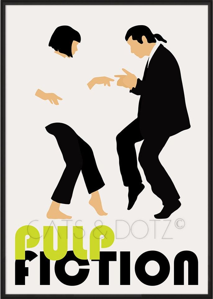 Pulp Fiction Mia and Vince dance, Uma Thurman Poster