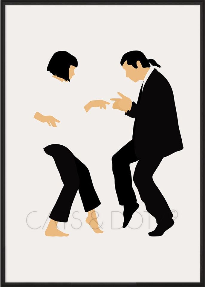 Pulp Fiction Mia and Vince dance, Uma Thurman Poster