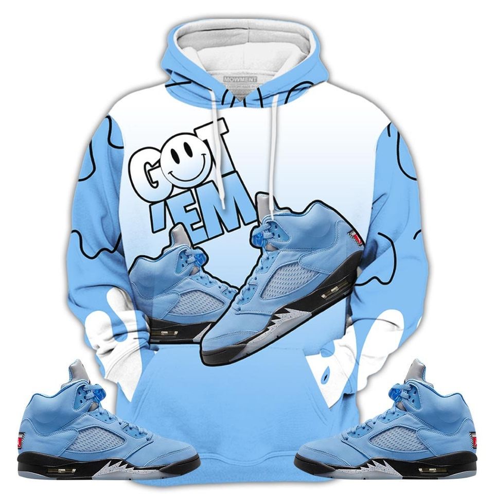 Dripping Got Em Shoes Shirt Match Retro University Blue 5s Tee