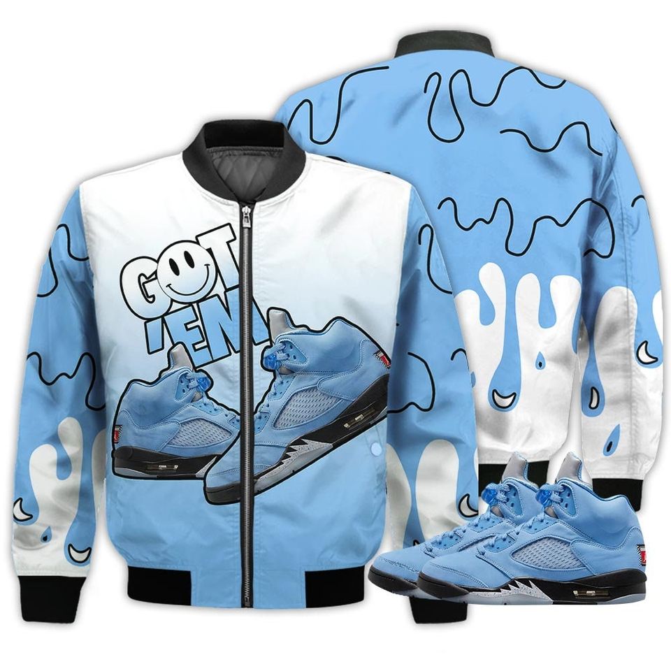 Dripping Got Em Shoes Shirt Match Retro University Blue 5s Tee