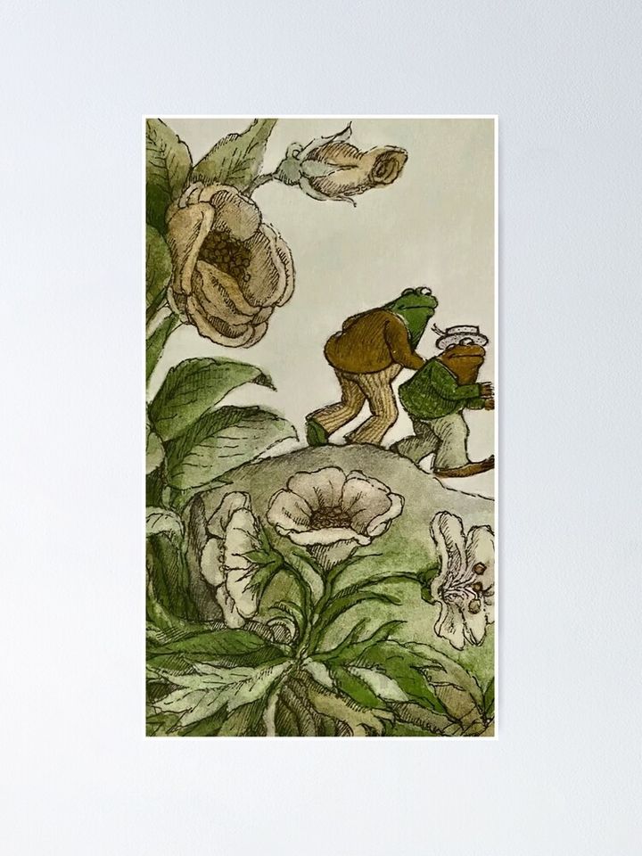 A Frog And Toad The Hat Vintage Poster