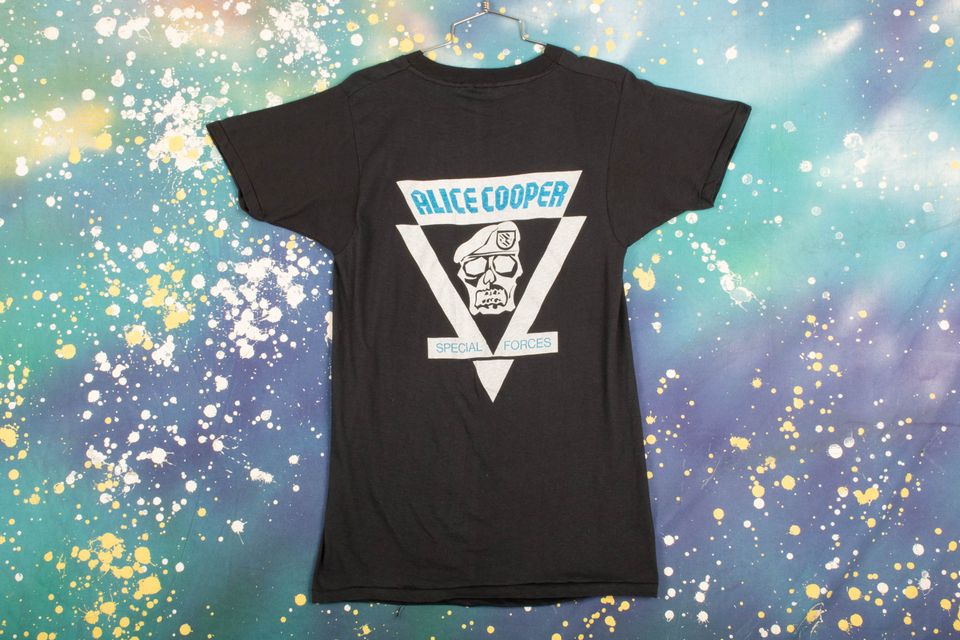 Vintage Alice Cooper 1981 Special Forces T-shirt