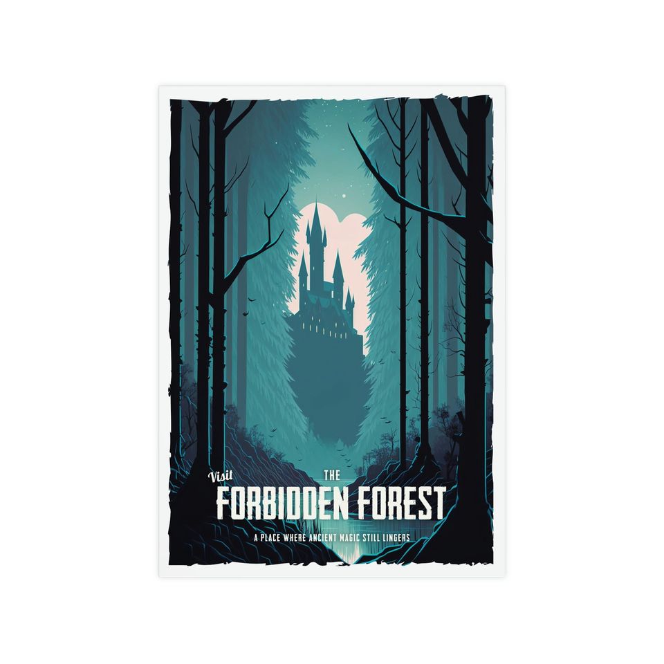 Travel Poster - Forbidden Forest - Harry Potter