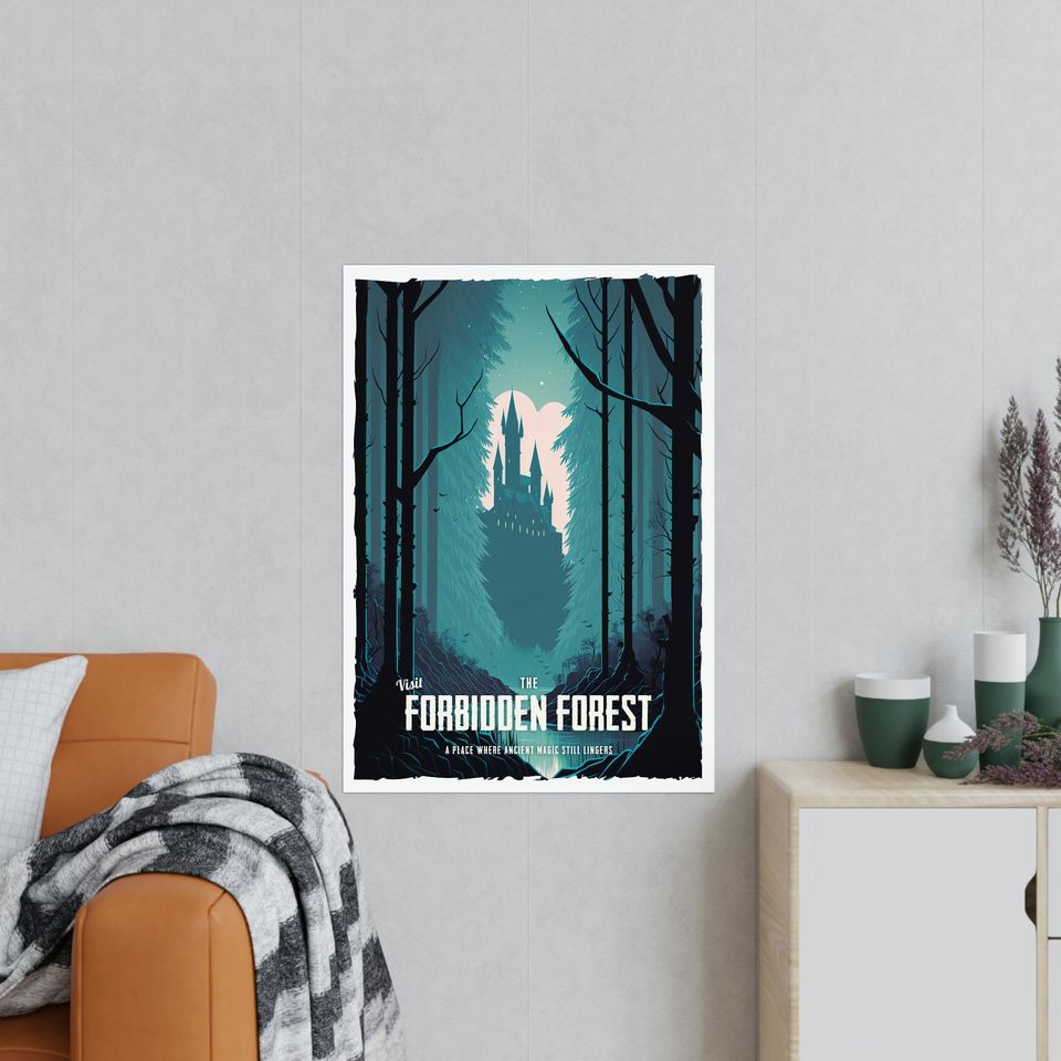 Travel Poster - Forbidden Forest - Harry Potter