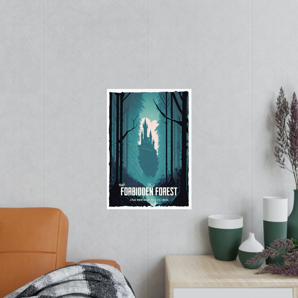 Travel Poster - Forbidden Forest - Harry Potter