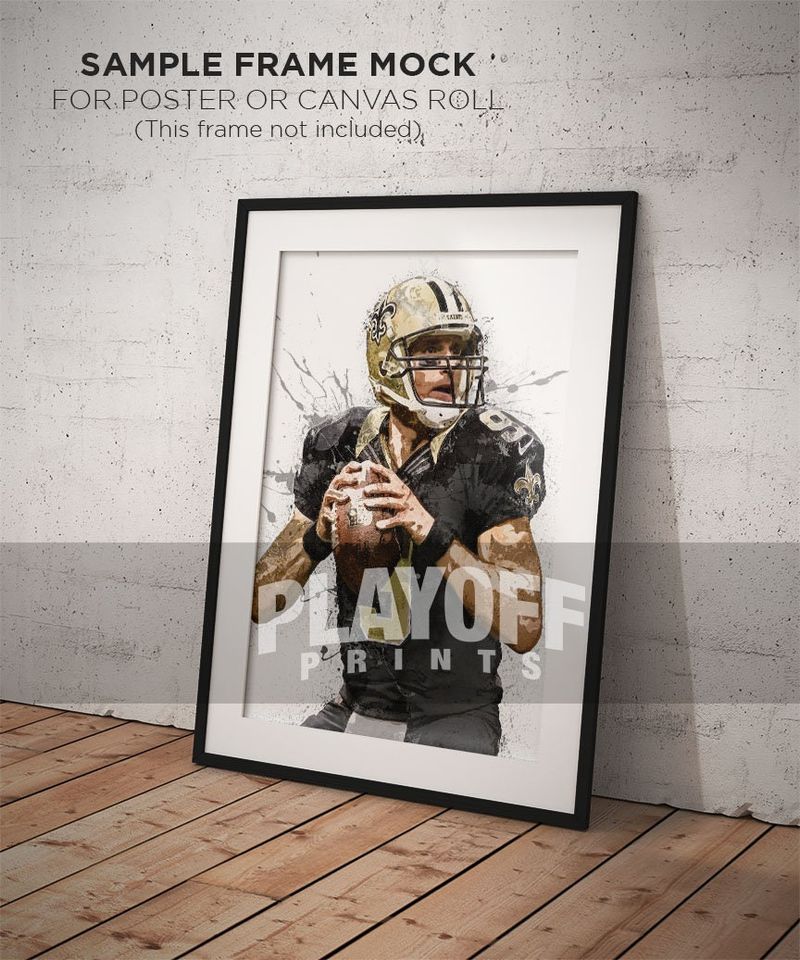Drew Brees Poster, New Orleans Saints