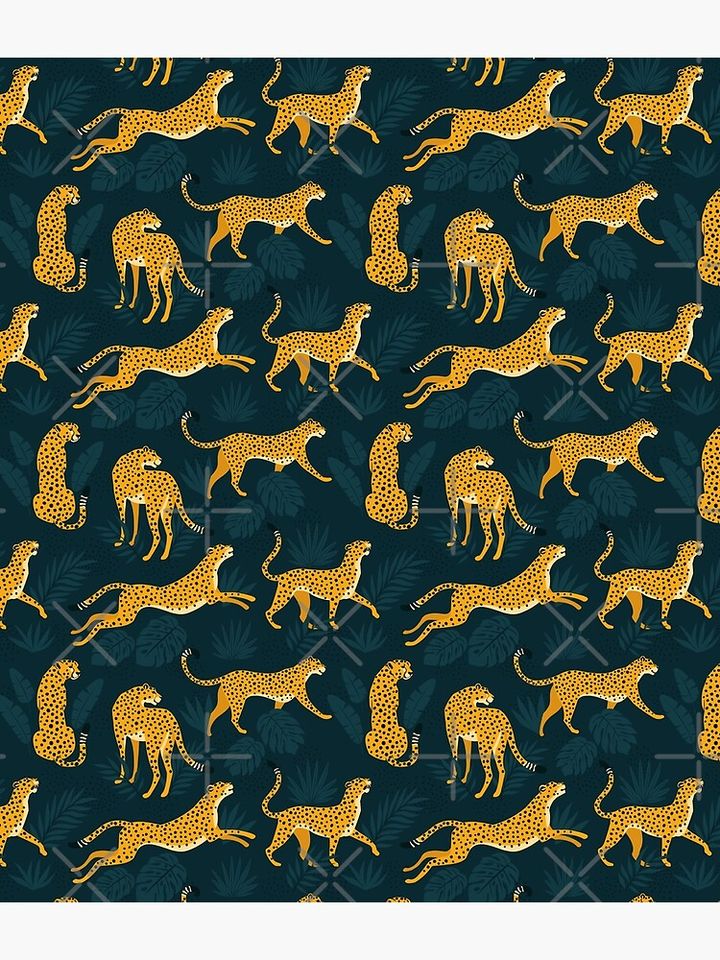 Night Cheetah Pattern Backpack