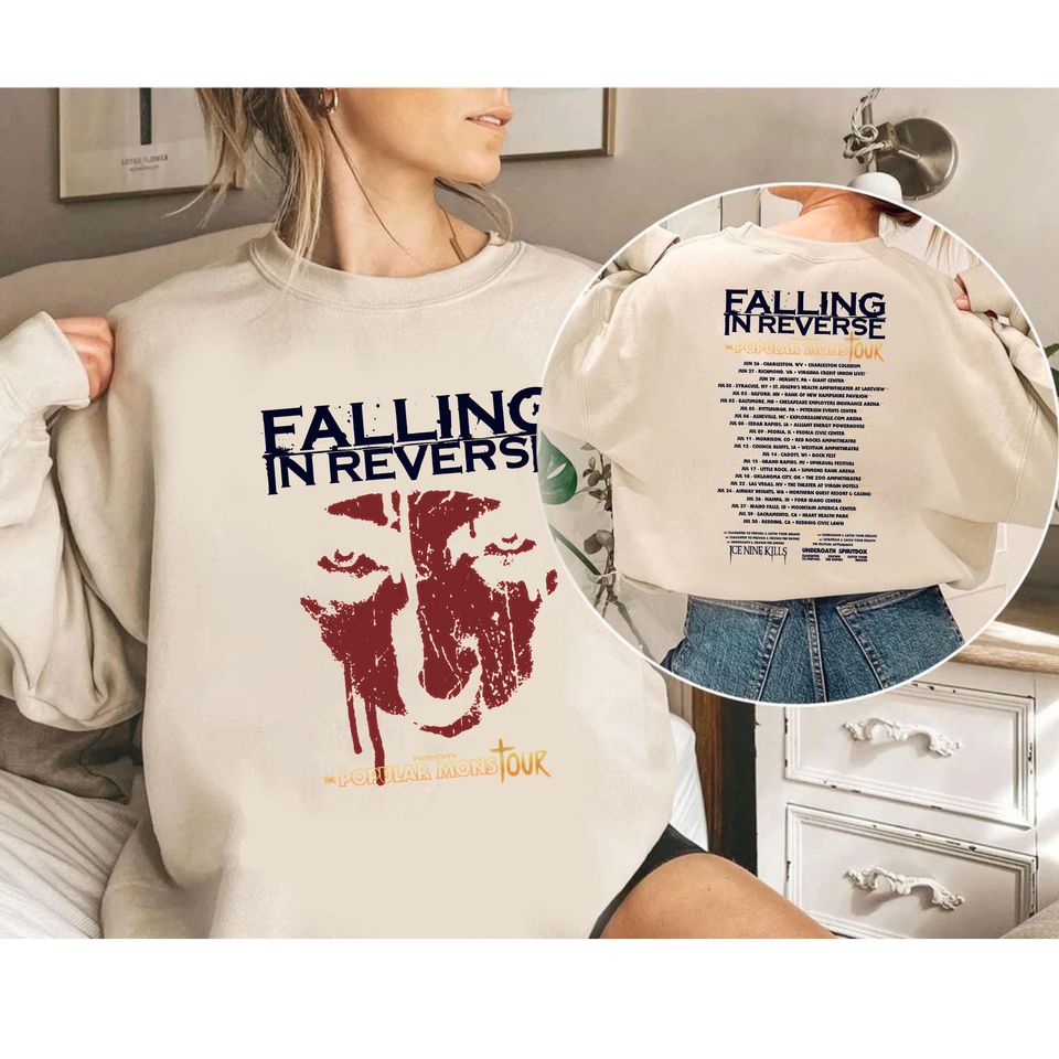 Falling In Reverse The Popular Mons Tour 2023 Shirt, Falling In Reverse Rock Band Fan Shirt