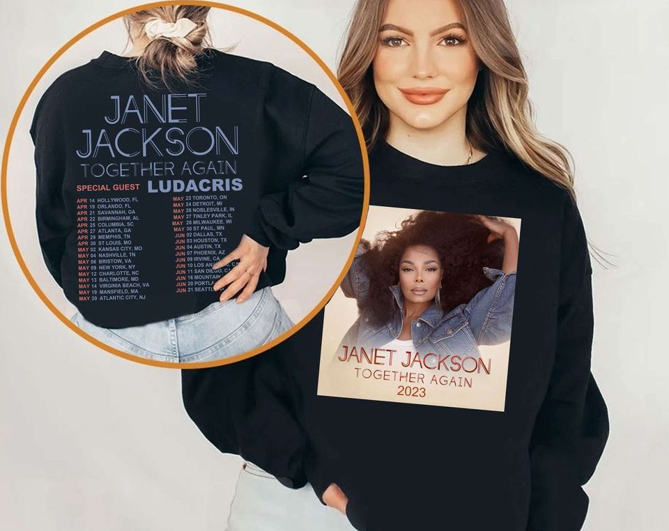 Janet Jackson Together Again Tour 2023 Shirt