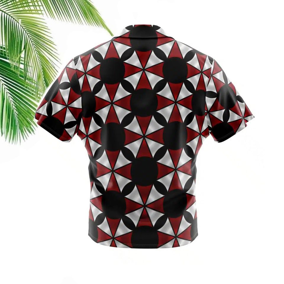 Umbrella Corporation Resident Evil Button Up Hawaiian Shirt