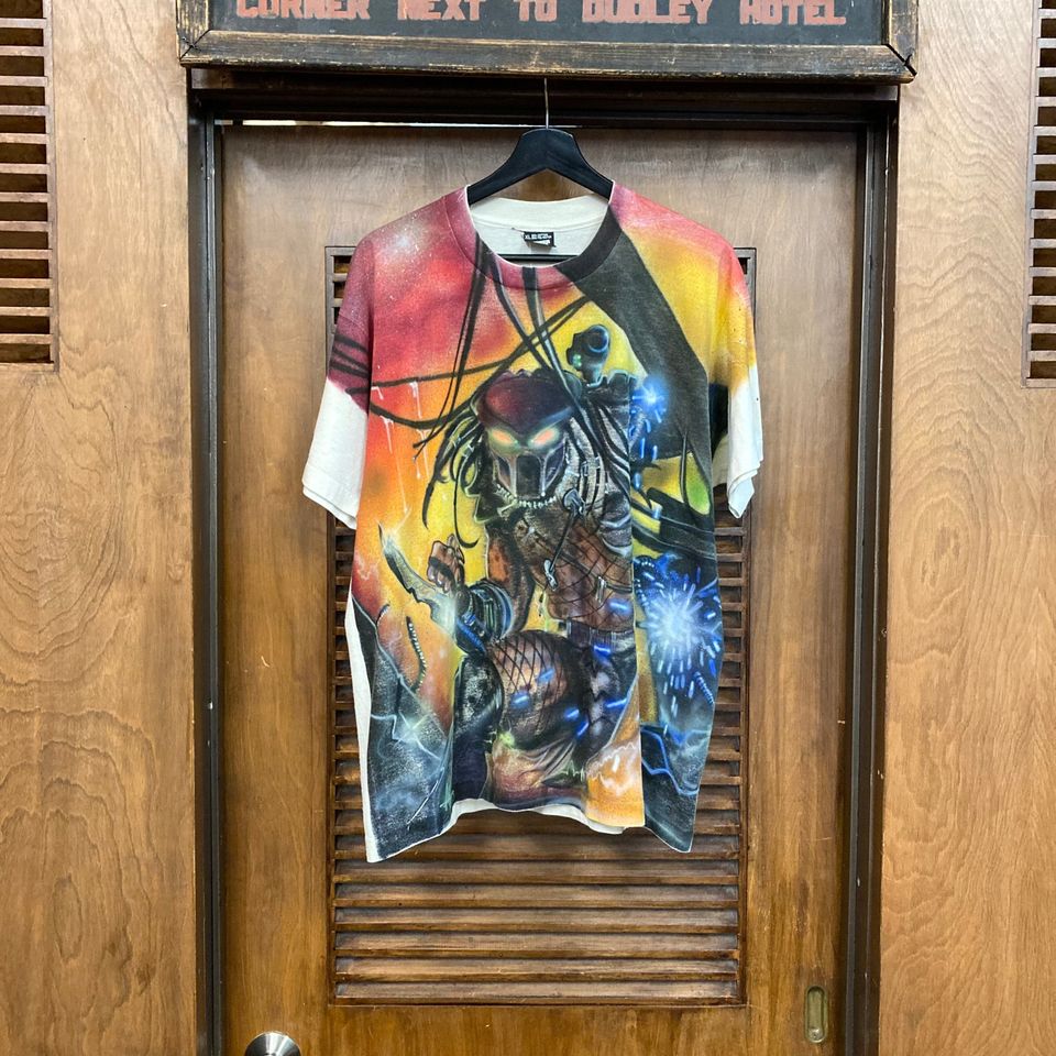 Vintage 1990s Dated 1995 Predator Movie Artwork