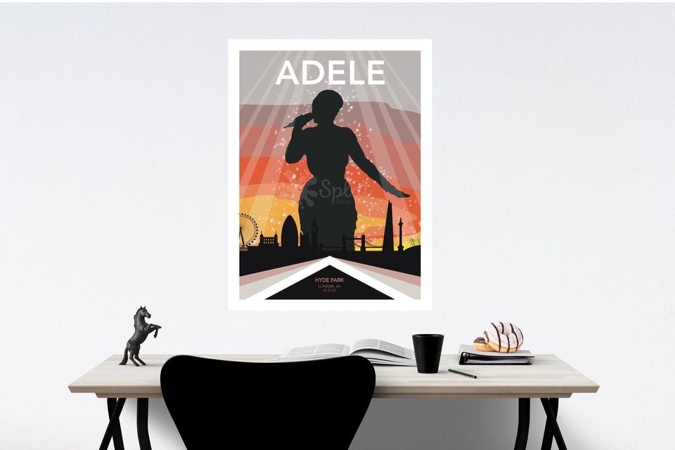 Adele BST Hyde Park Concert July 1 2022 - poster