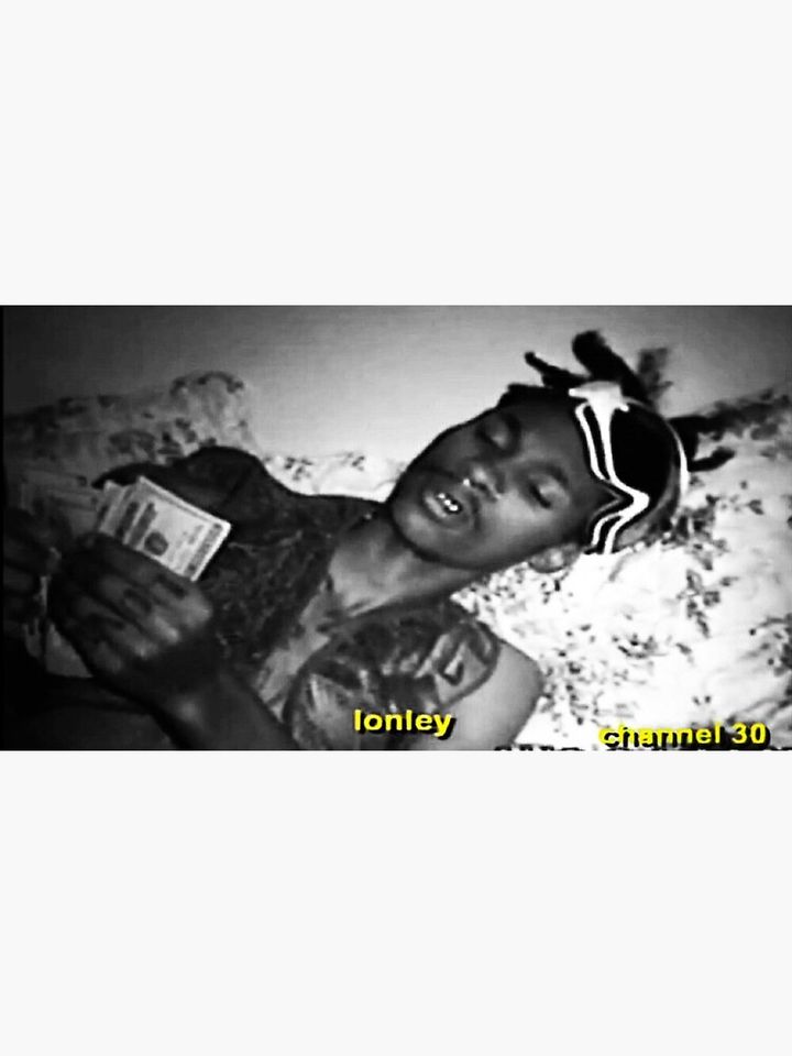 Black kray lonely Premium Matte Vertical Poster