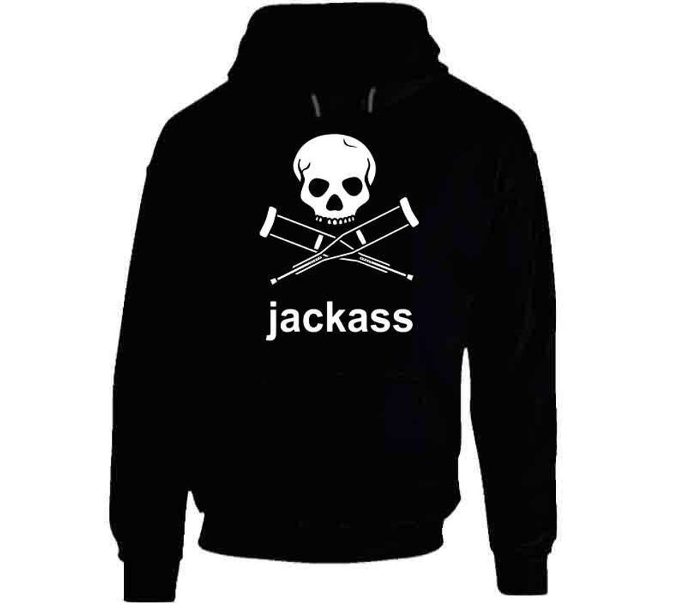 Jackass Skull And Crutches T Shirt