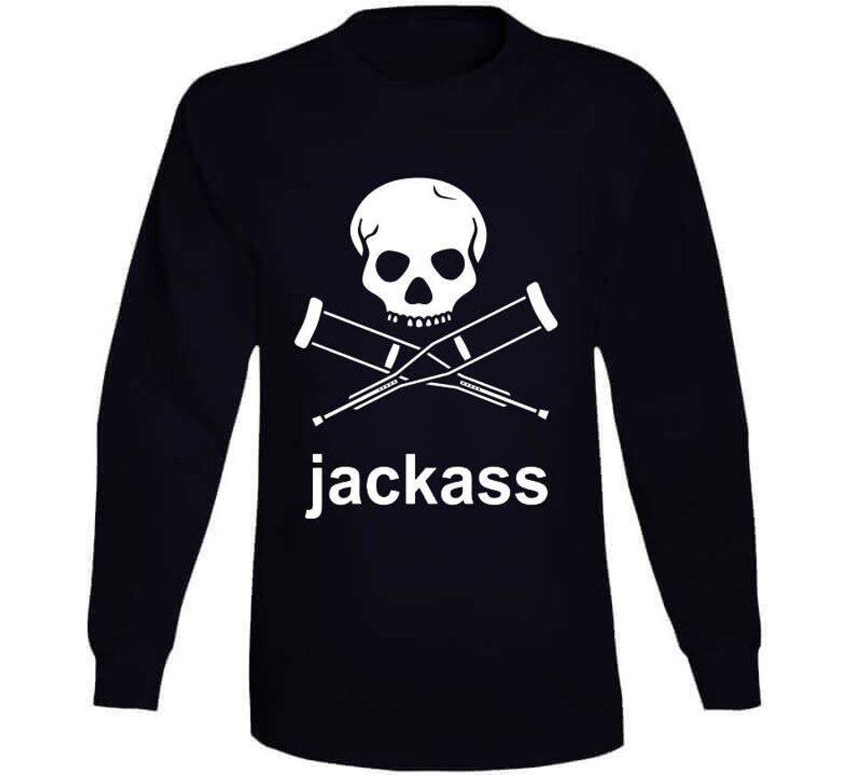 Jackass Skull And Crutches T Shirt