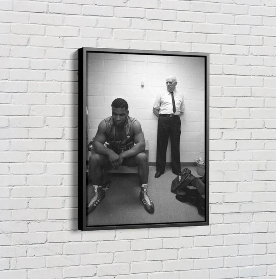 18 years old Mike Tyson and his coach Poster