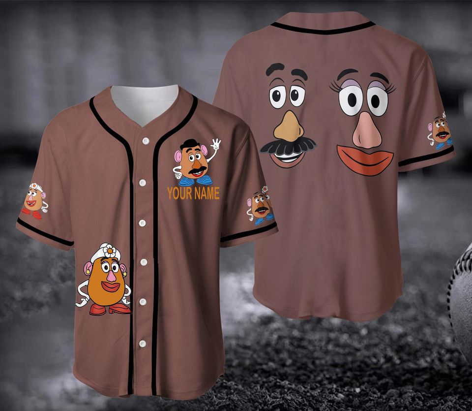 Mr and Mrs Potato Heads Baseball Jersey