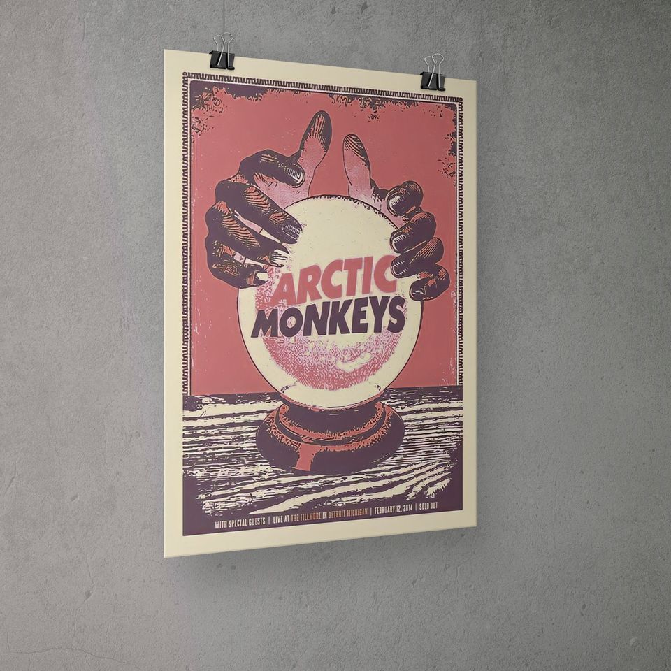 Arctic Monkeys Poster,Arctic Monkeys Retro Poster