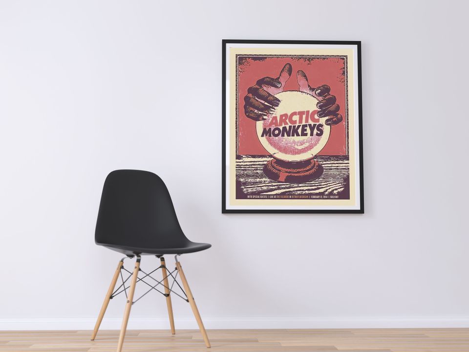 Arctic Monkeys Poster,Arctic Monkeys Retro Poster