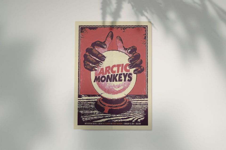 Arctic Monkeys Poster,Arctic Monkeys Retro Poster