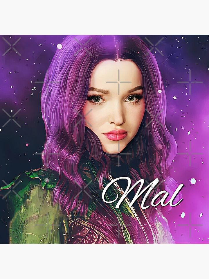 Mal Purple Pink Princess - Descendants 3 Premium Matte Vertical Poster