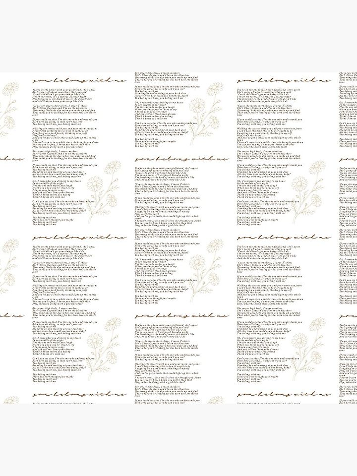 you belong with me lyric Socks