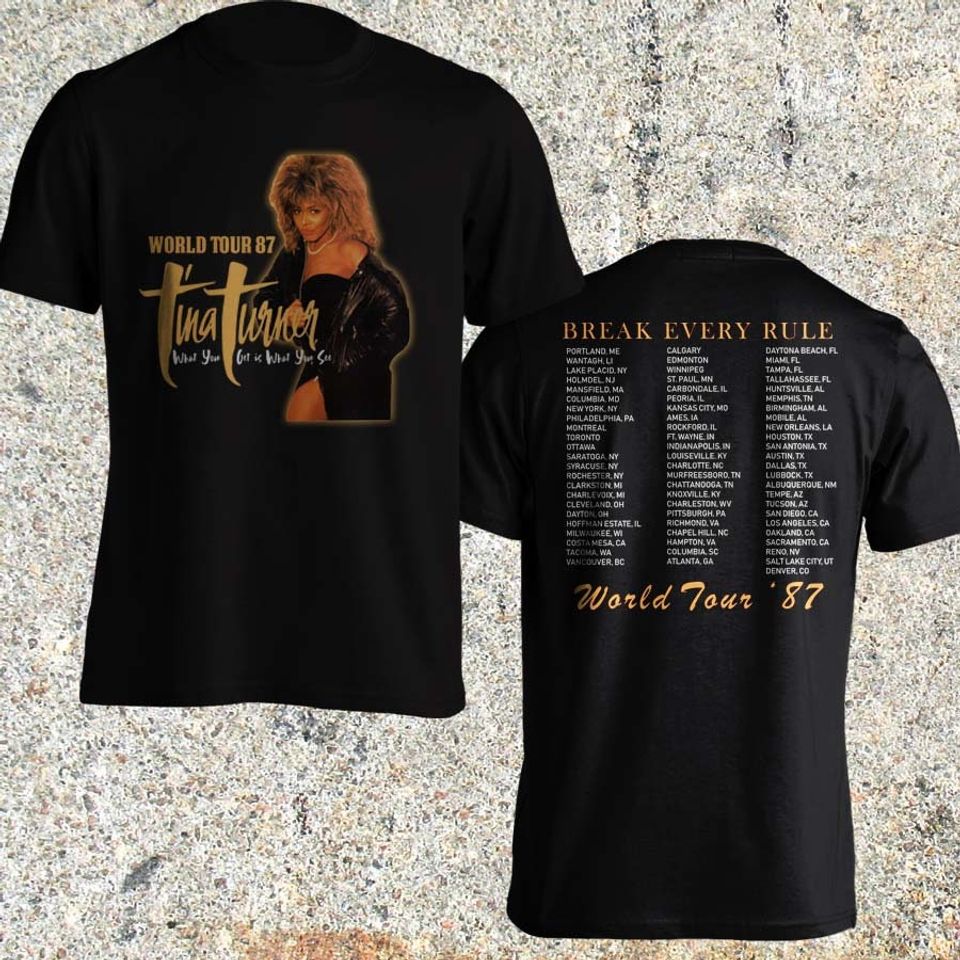 Tina Turner World Tour 87 Shirt