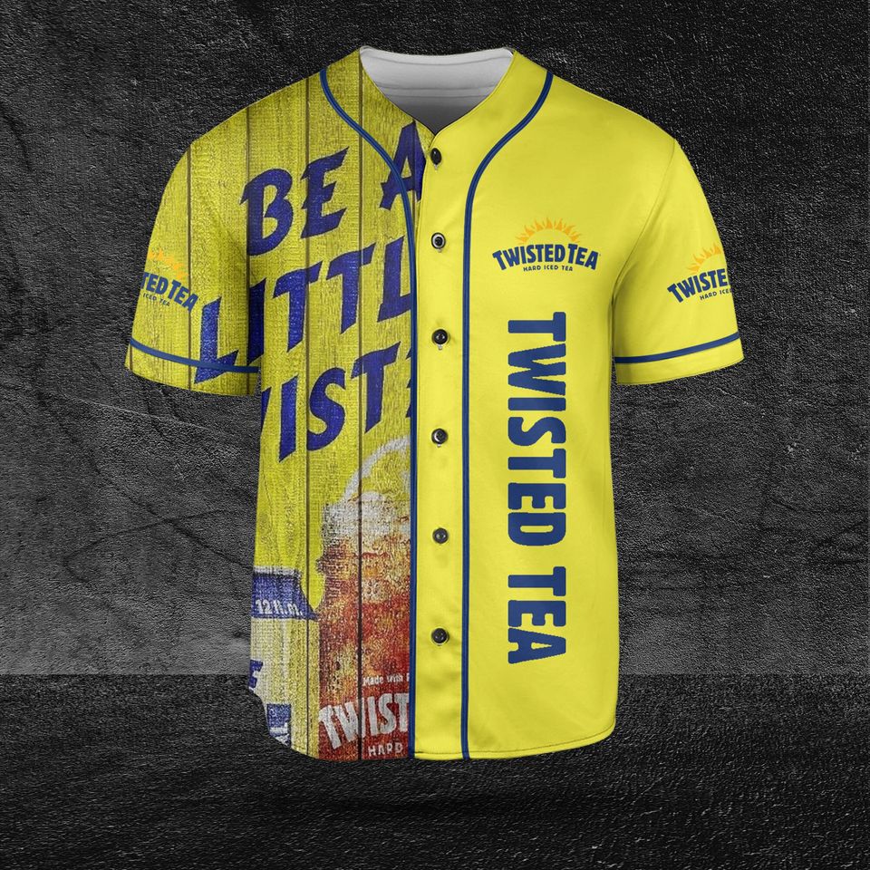 Twisted Tea Texture Baseball Jersey, Holiday Gift