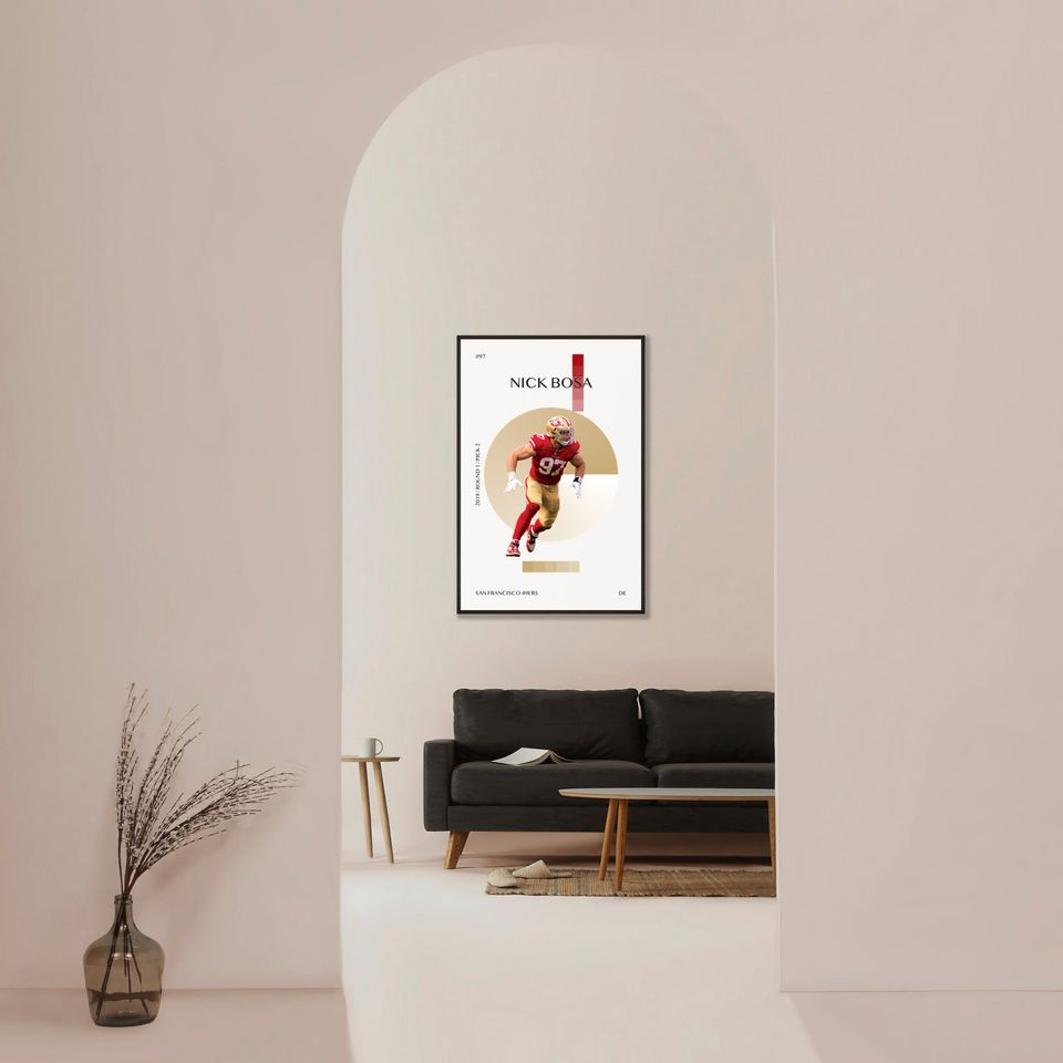 Nick Bosa Poster, S.an F.rancisco 49ers Poster