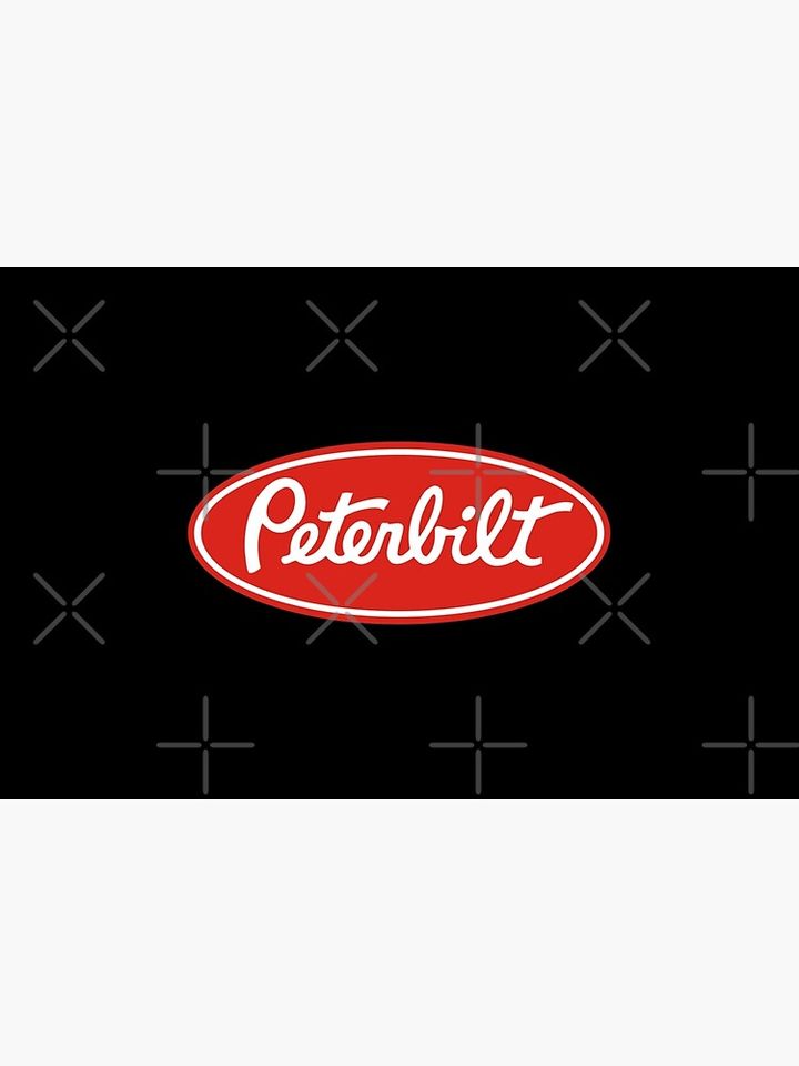 Peterbilt Truck Racing Logo Bath Mat