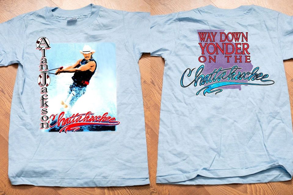 1992 Alan Jackson Way Down Yonder On The Chattahoochee T-Shirt