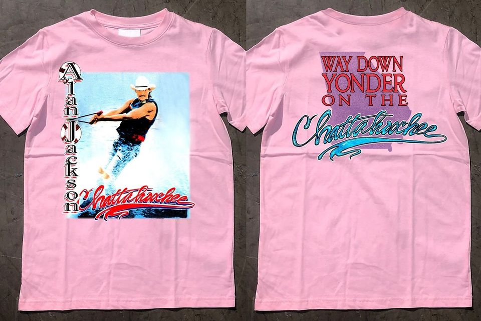 1992 Alan Jackson Way Down Yonder On The Chattahoochee T-Shirt
