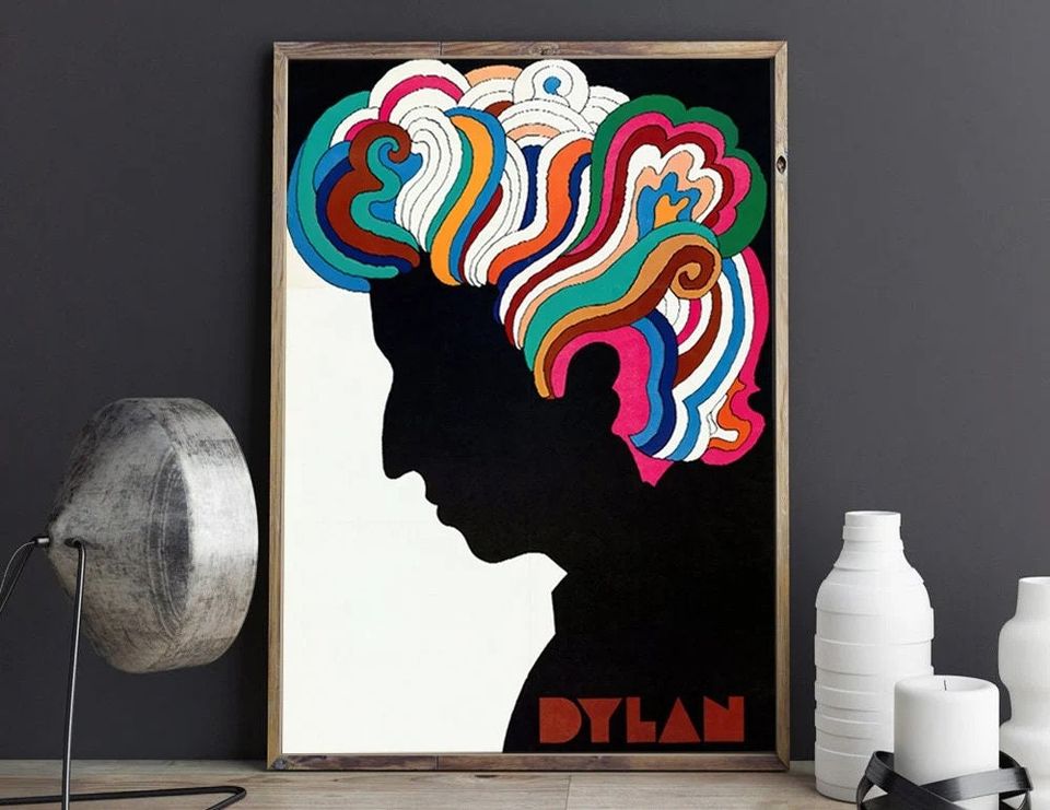 1966 Milton Glaser Bob Dylan Poster