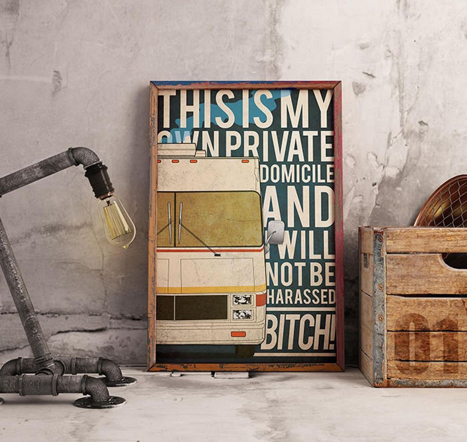 Breaking Bad Poster, Breaking Bad RV  Premium Matte Vertical Poster