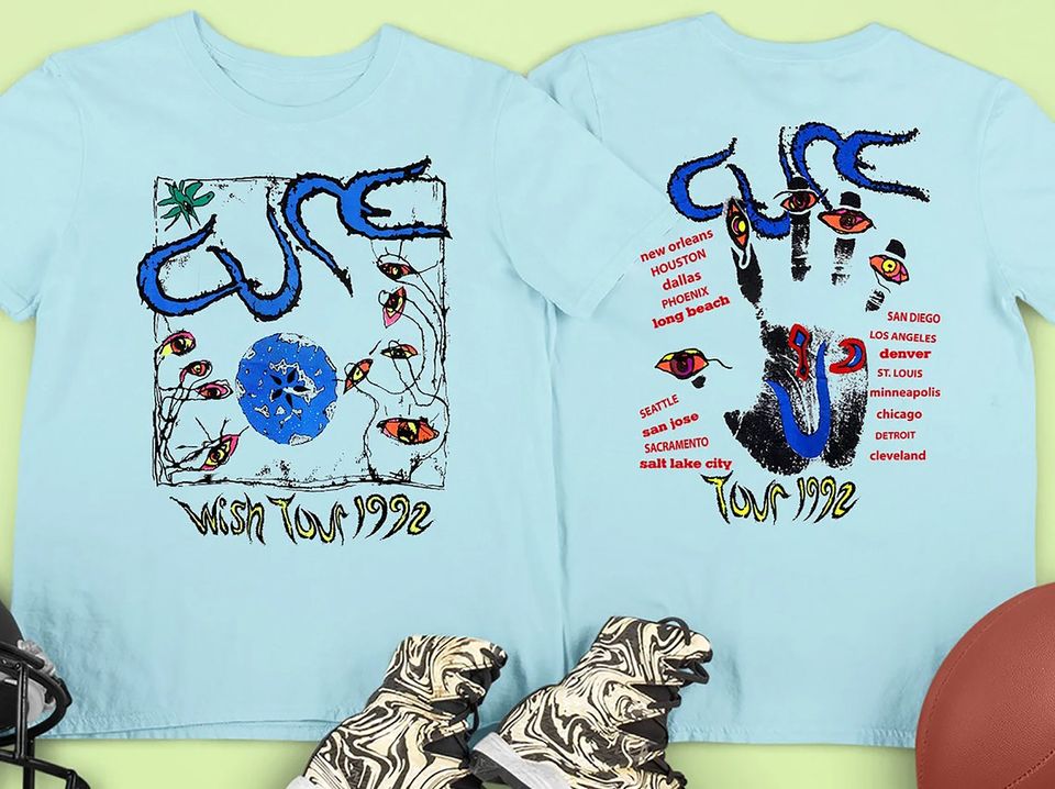 Vintage 1992 The Cure Wish Tour Both Sides T-Shirt