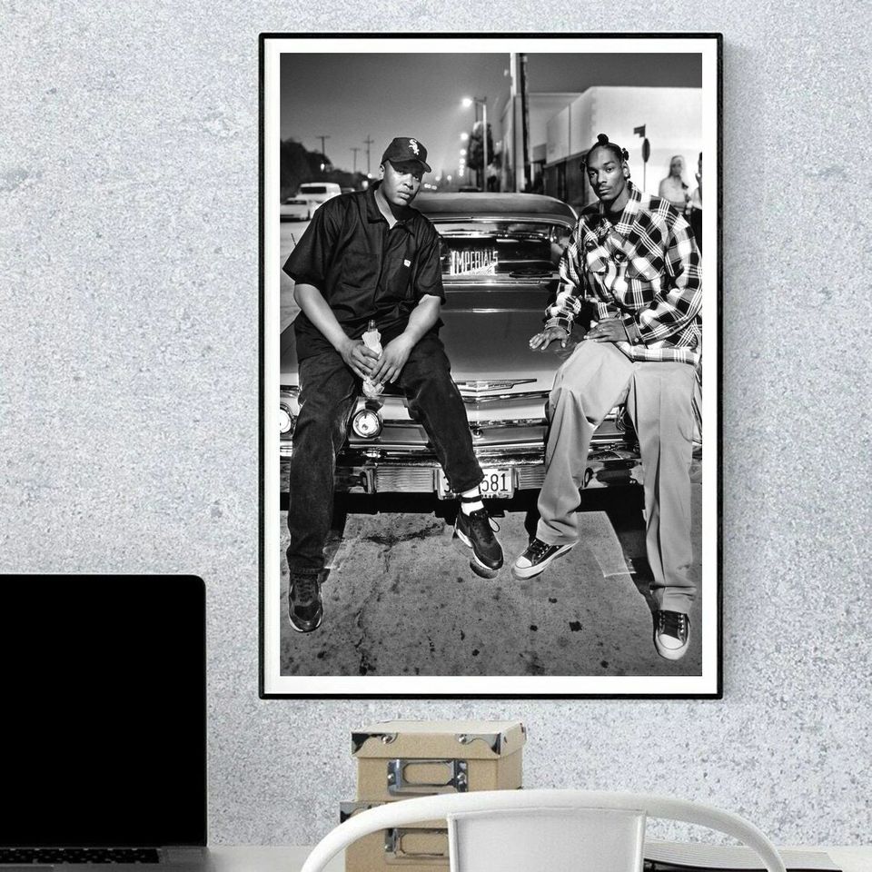 Dr.Dre and Snoop Dogg Rapper Music Poster
