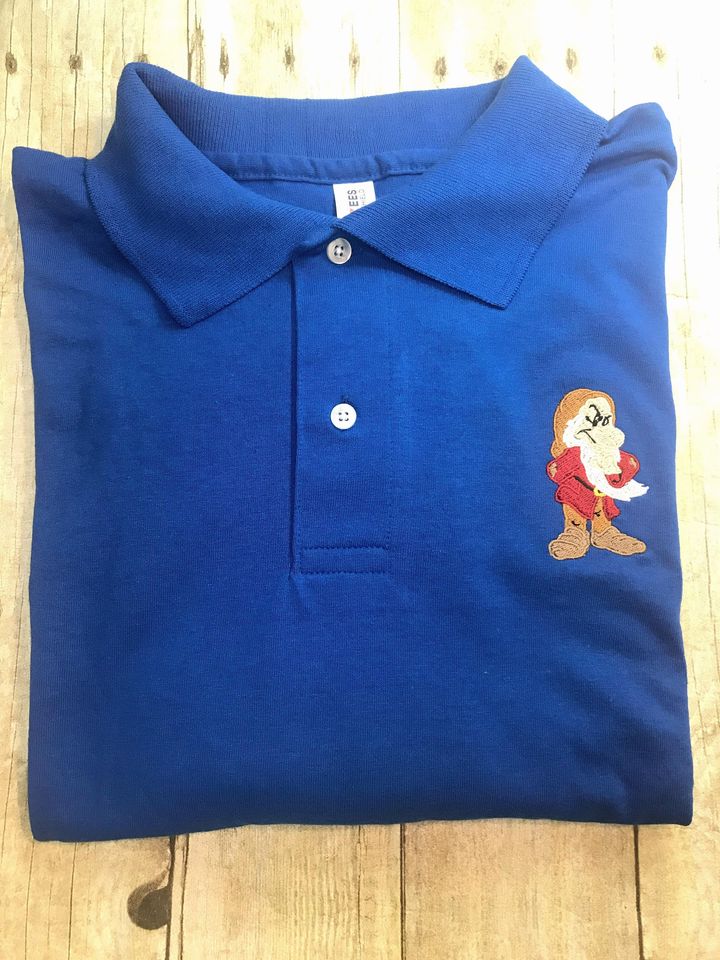 Grumpy Embroidered Polo Shirt