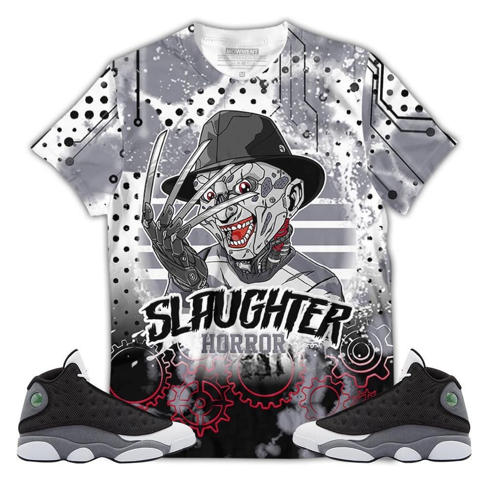 Slaughter To prevail Sneaker Shirt Match Black Flint 13s Tee