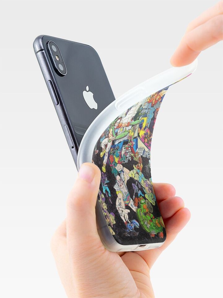 Vintage Ninja Turtles Pizza Classic Art iPhone Case