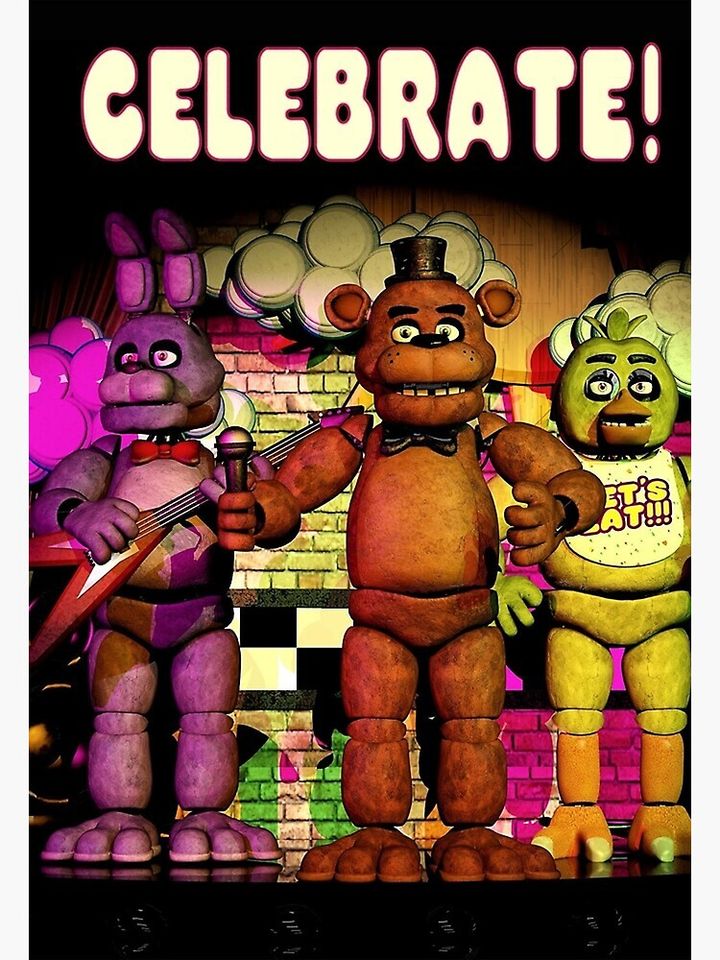 fnaf poster Premium Matte Vertical Poster
